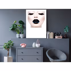 Tableau Personnages Black Lips (1 Part) Vertical - PD11961-80-120