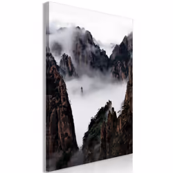 Planete Discount PD10254-80-120, Montagne, Noir, Blanc, Panneaux MDF, 800 mm, 20 mm, 1200 mm