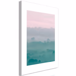 Planete Discount PD10258-80-120, Montagne, Vert, Rose, Blanc, Panneaux MDF, 800 mm, 20 mm, 1200 mm