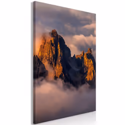 Planete Discount PD10261-80-120, Montagne, Bleu, Marron, Gris, Orange, Blanc, Panneaux MDF, 800 mm, 20 mm, 1200 mm