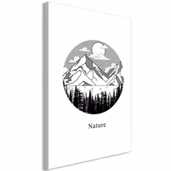 Planete Discount PD10262-80-120, Montagne, Noir, Blanc, Panneaux MDF, 800 mm, 20 mm, 1200 mm
