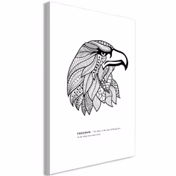 Planete Discount PD8527-80-120, Oiseaux, Noir, Blanc, Panneaux MDF, 800 mm, 20 mm, 1200 mm