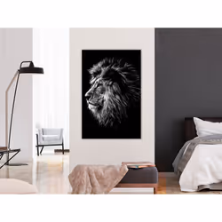 Tableau Blue-eyed Lion 1 Pièce Vertical - PD8530-80-120