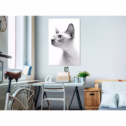 Tableau Hairless Cat 1 Pièce Vertical - PD8532-80-120
