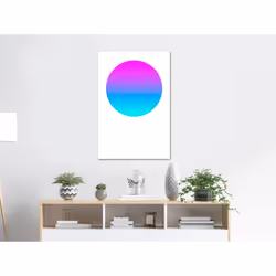 Tableau Colourful Circle (1 Part) Vertical - PD9414-80-120