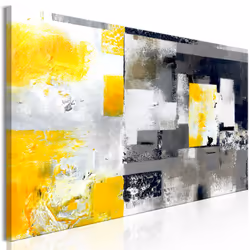 Planete Discount PD9422-150-50, Moderne, Gris, Jaune, Panneaux MDF, 1500 mm, 20 mm, 500 mm
