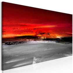 Tableau Crimson Landscape (1 Part) Narrow - PD9425-150-50