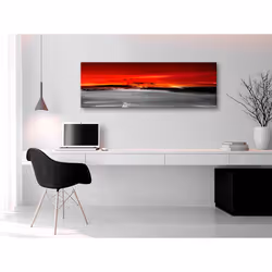 Tableau Crimson Landscape (1 Part) Narrow - PD9425-150-50