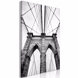 Planete Discount PD12269-80-120, New York, Noir, Blanc, Panneaux MDF, 800 mm, 20 mm, 1200 mm
