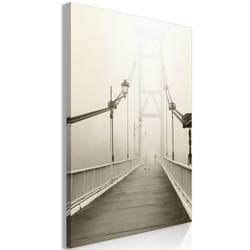 Tableau Villes Bridge in the Fog (1 Part) Vertical - PD12271-80-120