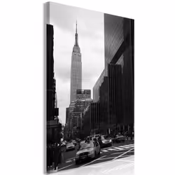 Planete Discount PD12273-80-120, New York, Noir, Blanc, Panneaux MDF, 800 mm, 20 mm, 1200 mm