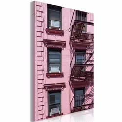 Planete Discount PD10286-80-120, Ville et village, Gris, Rose, Panneaux MDF, 800 mm, 20 mm, 1200 mm