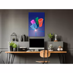 Tableau Shall We Play? 1 Pièce Vertical - PD8538-80-120