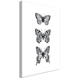 Tableau Three Butterflies 1 Pièce Vertical - PD8540-80-120