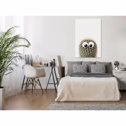 Tableau Fleurs Cactus With Eyes (1 Part) Vertical - PD11396-80-120