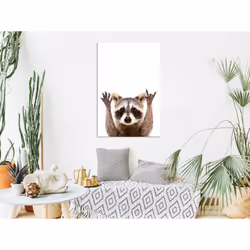 Tableau Raccoon 1 Pièce Vertical - PD8547-80-120