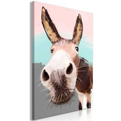 Tableau Curious Donkey 1 Pièce Vertical - PD8548-80-120