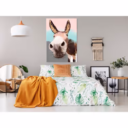 Tableau Curious Donkey 1 Pièce Vertical - PD8548-80-120