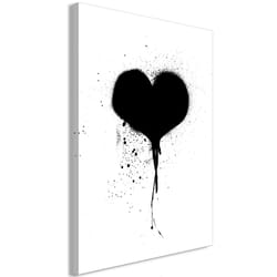 Tableau Destroyed Heart 1 Pièce Vertical - PD8550-80-120