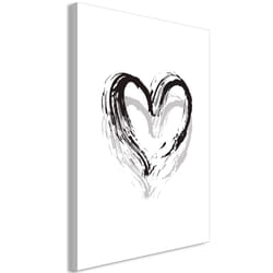 Tableau Brush Heart (1 Part) Vertical - PD9432-80-120