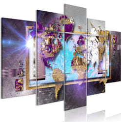 Tableau Abstract Map (5 Parts) Wide - PD9445-200-100