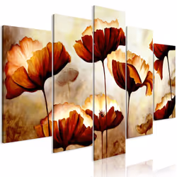 Planete Discount PD11410-200-100, Coquelicots, Beige, Marron, Gris, Panneaux MDF, 2000 mm, 20 mm, 1000 mm