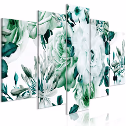 Planete Discount PD11413-200-100, Fleurs variées, Vert, Blanc, Panneaux MDF, 2000 mm, 20 mm, 1000 mm