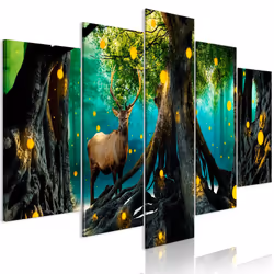 Planete Discount PD10301-200-100, Forêt, Bleu, Vert, Gris, Orange, Panneaux MDF, 2000 mm, 20 mm, 1000 mm