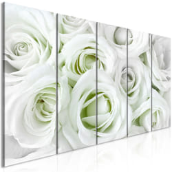Tableau Fleurs Satin Rose (5 Parts) Narrow Green - PD11420-225-90