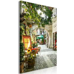 Tableau Villes Cracow: Sunny Pub (1 Part) Vertical - PD12283-80-120