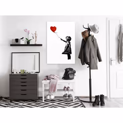 Tableau Banksy Girl with Balloon 1 Pièce Vertical - PD8564-80-120