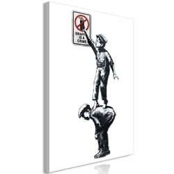 Tableau Graffiti Is a Crime 1 Pièce Vertical - PD8569-80-120