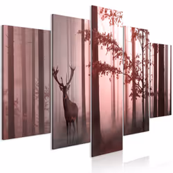 Planete Discount PD10304-200-100, Forêt, Noir, Rose, Panneaux MDF, 2000 mm, 20 mm, 1000 mm