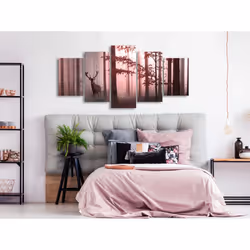 Tableau Morning (5 Parts) Wide Pink - PD10304-200-100
