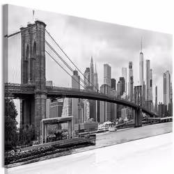 Planete Discount PD12286-135-45, New York, Noir, Blanc, Panneaux MDF, 1350 mm, 20 mm, 450 mm