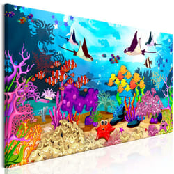 Tableau Pour enfants Underwater Fun (1 Part) Narrow - PD11985-150-50