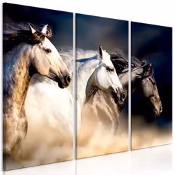 Planete Discount PD8584-120-80, Chevaux, Noir, Marron, Blanc, Panneaux MDF, 1200 mm, 20 mm, 800 mm