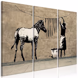Planete Discount PD8586-120-80, Banksy, Noir, Marron, Gris, Panneaux MDF, 1200 mm, 20 mm, 800 mm