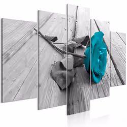 Planete Discount PD11422-200-100, Roses, Gris, Turquoise, Panneaux MDF, 2000 mm, 20 mm, 1000 mm