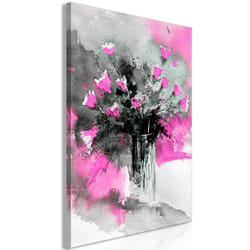 Tableau Fleurs Bouquet of Colours (1 Part) Vertical Pink - PD11424-80-120