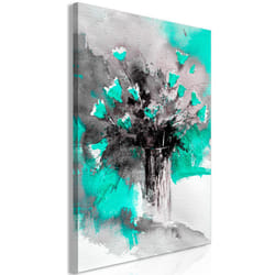 Tableau Fleurs Bouquet of Colours (1 Part) Vertical Green - PD11425-80-120