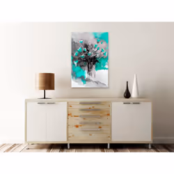Tableau Fleurs Bouquet of Colours (1 Part) Vertical Green - PD11425-80-120