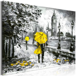Tableau Villes Walk in London (1 Part) Wide Yellow - PD12292-120-80