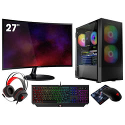 VIST PC Gaming Ryzen 7 5700G - RAM 32Go - RX VEGA8 - SSD 1To M.2 - WIFI - LCD 27 - Windows 11 Pro