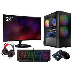 VIST PC Gaming Ryzen 7 Pro 4750G - RAM 16Go - RX VEGA8 - SSD 1To M.2 - LCD 24 - WIFI - Windows 11 Pro