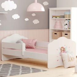 Lit Enfant Fala 160x80 Avec Balustrade - Fille Aux Ailes