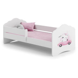 Fala - Lit enfant 140x70 avec balustrade - Chat