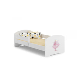 Lit Enfant Luk 140x70 Avec Oeuvre - Princesse En Couronne