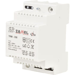 Transformateur de sonnette Zamel TRM-358 3 v/ac, 5 v/ac, 8 v/ac 5 a W850181