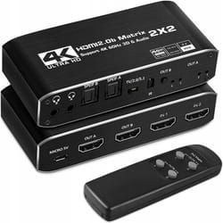 Hdmi 2.0 2x2 Répartiteur de commutateur spdif Extrait - Matrix